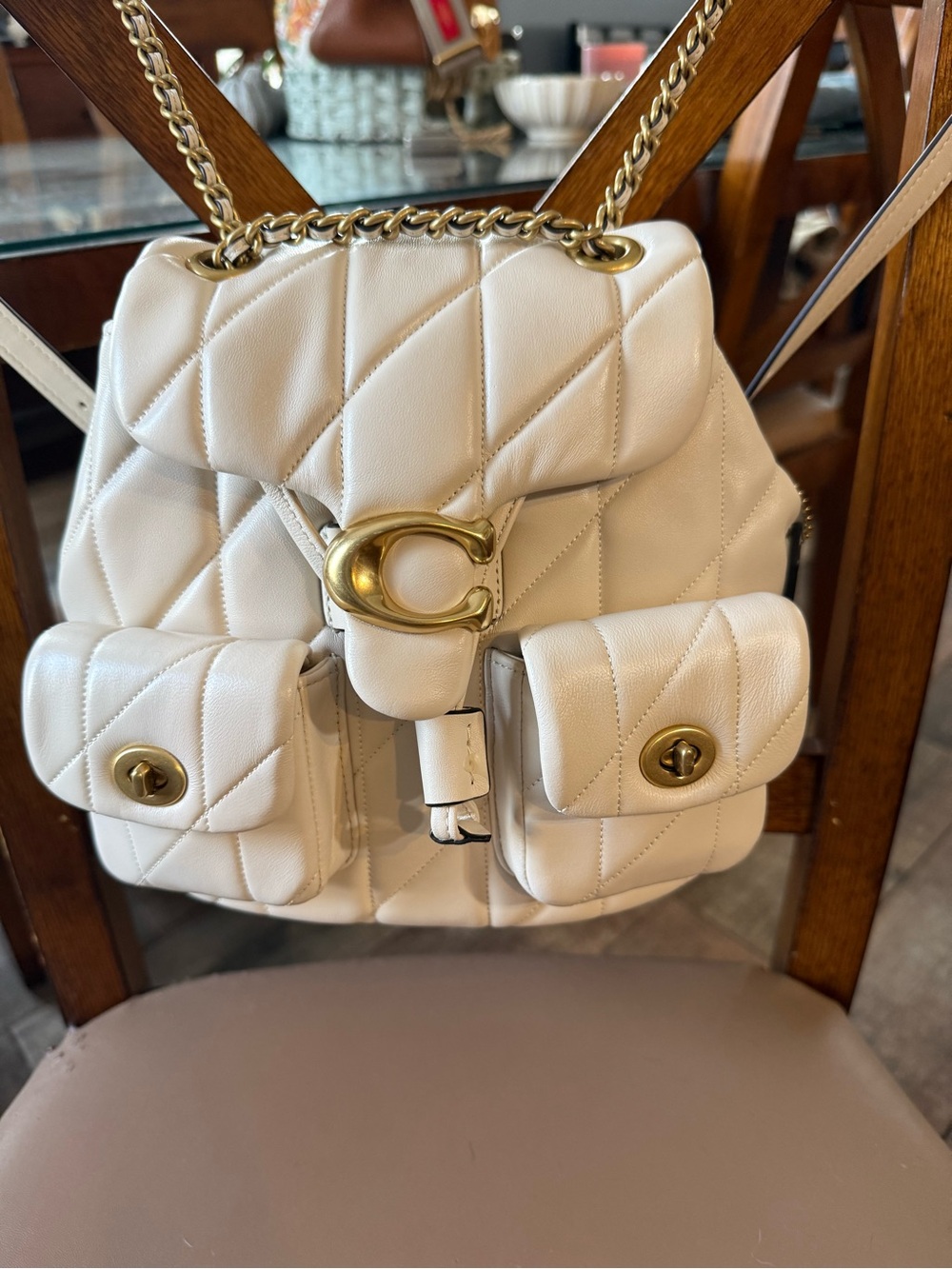 Coach Tabby Quilted Backpack